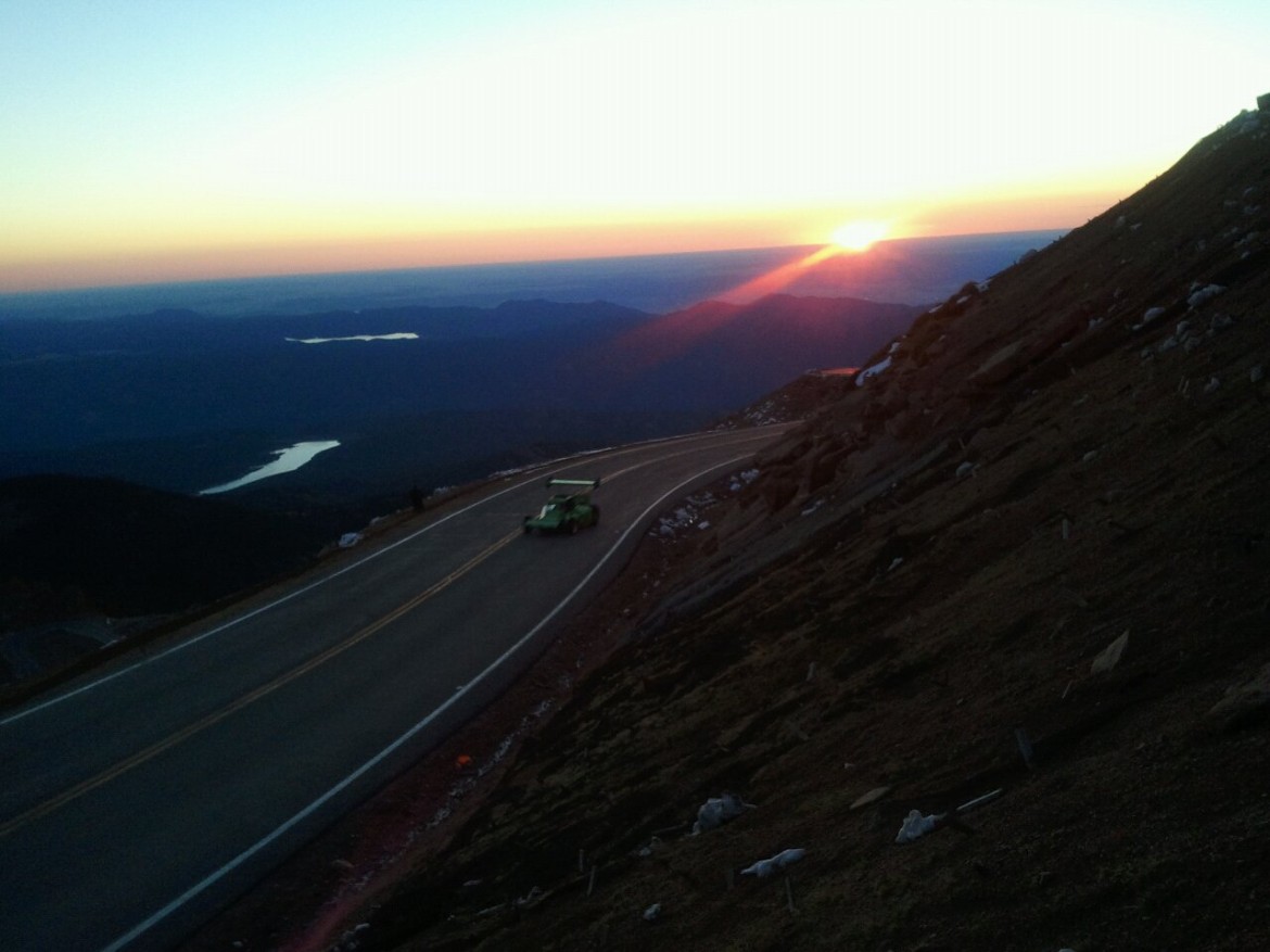 Pikes Peak at sunrise