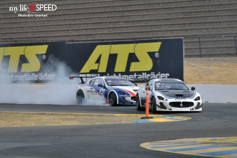 Competitive action in the Maserati Trofeo Series
