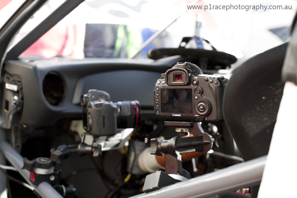 Yaer Productions' in-car set-up. At least part of it. 