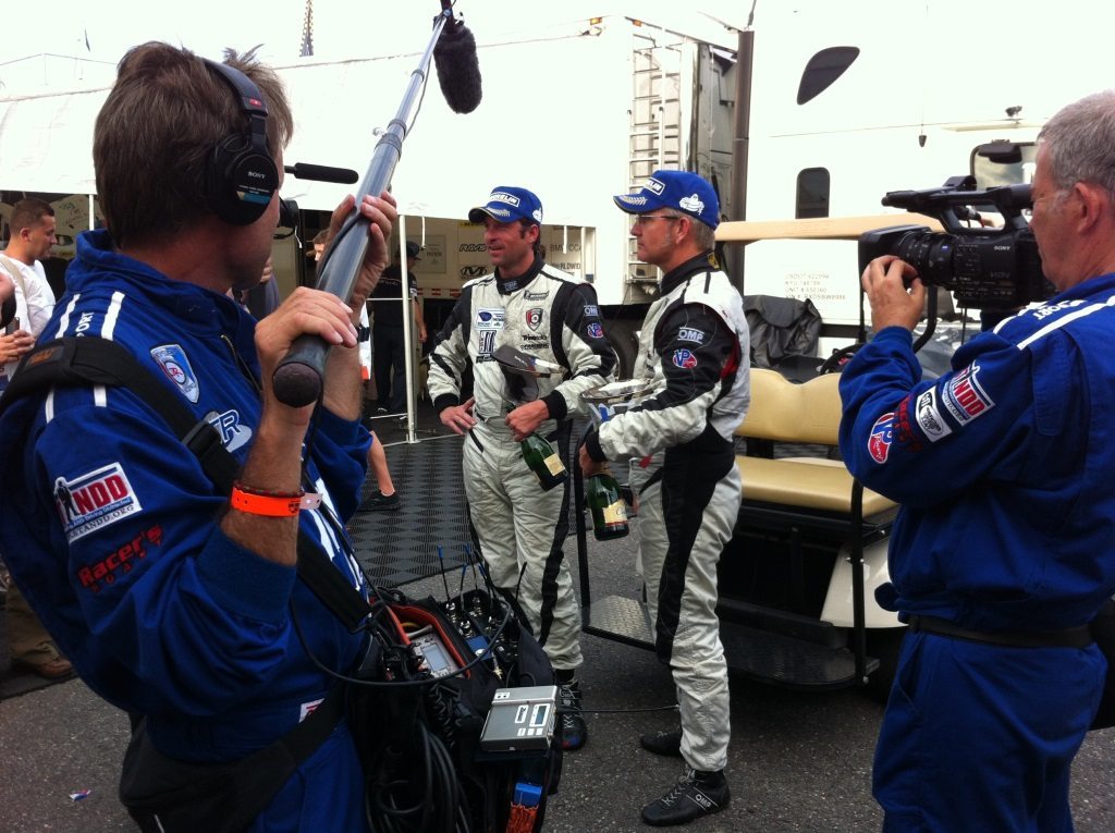 Patrick Dempsey and Joe Foster at 2012 ALMS Lime Rock