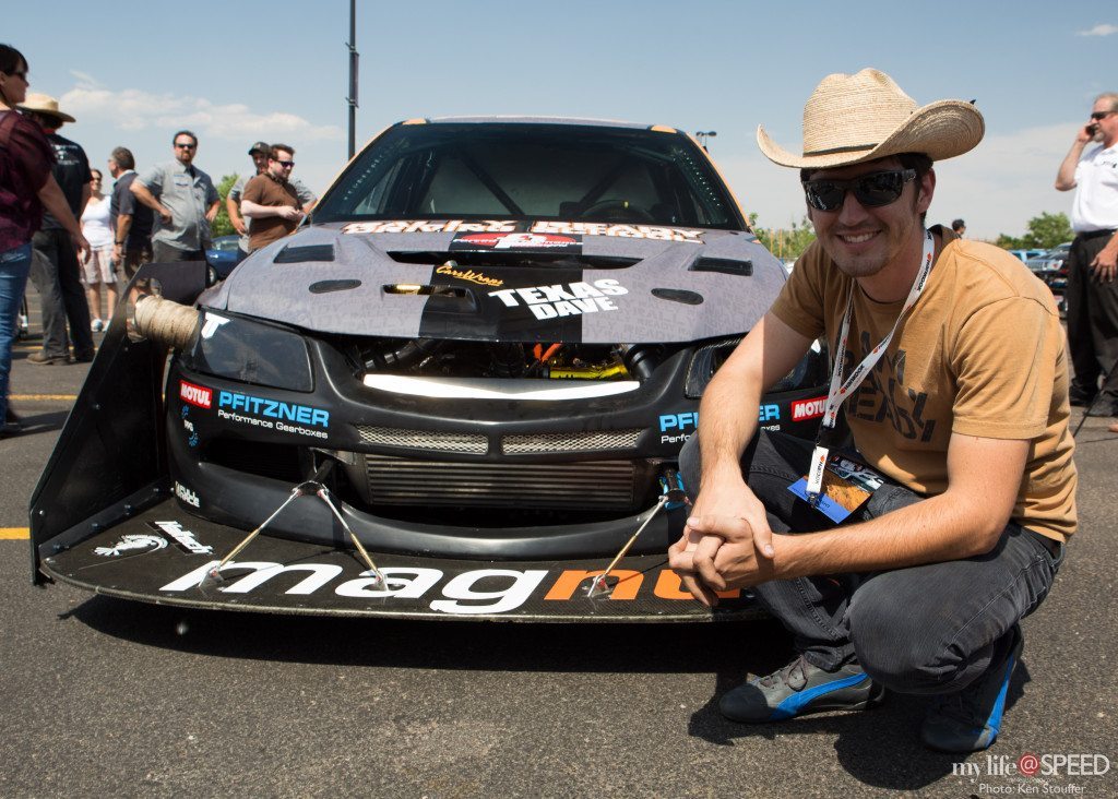 "Texas" Dave Carapetyan  hanging out at Mondays Tech Inspection at World arena in Colorado Springs.