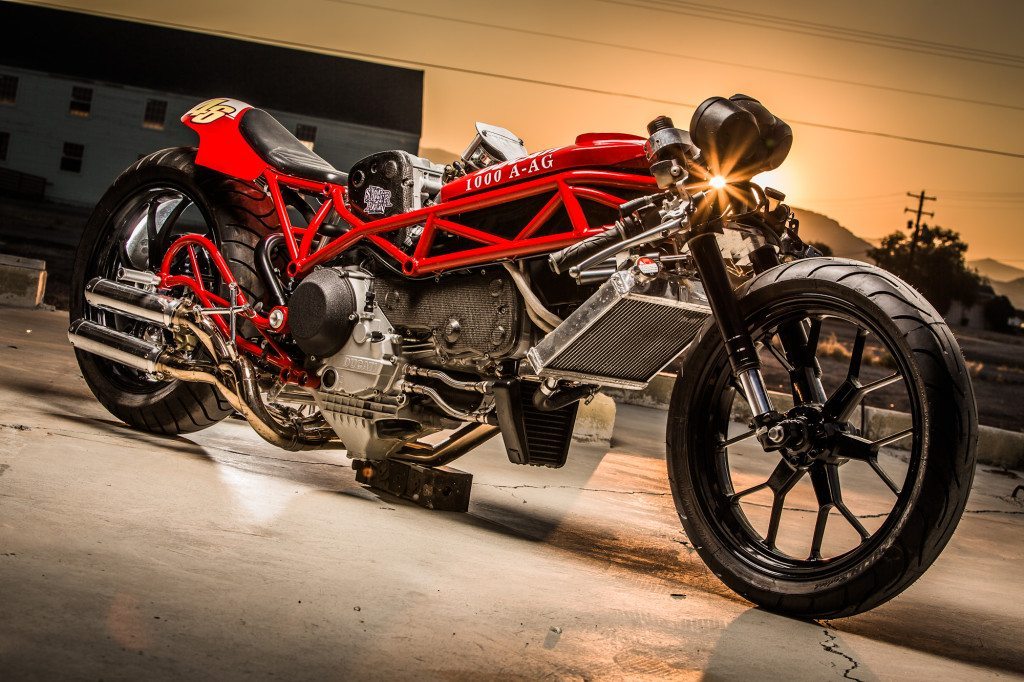 Mark Bjorlund's Bonneville Ducati - Photo by Chad DeRosa
