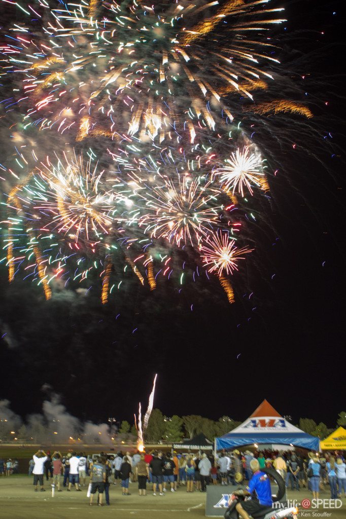 A grand fireworks showsignals the end of another year at the Sacramento Mile, as well as the close of Cal Expo.