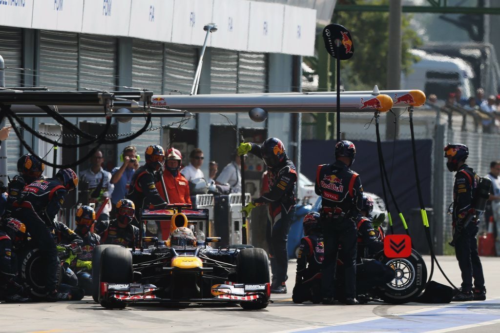 Vettel Pit Stop at Monza 2012
