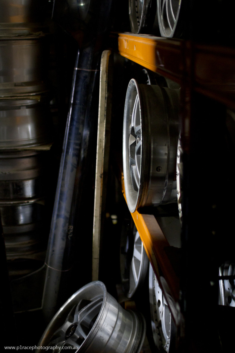 Kazuto Garage - hidden warehouse - Downstairs - Back wheel rack close-up 1