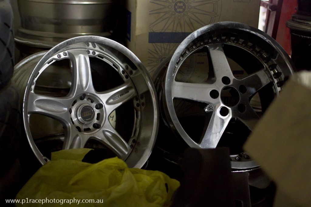 Kazuto Garage - hidden warehouse - Upstairs - Volk Racing GT-C and Work Equip wheels 5