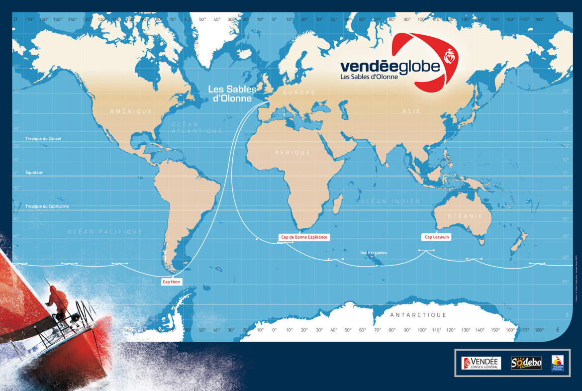 Vendée Globe Course Map