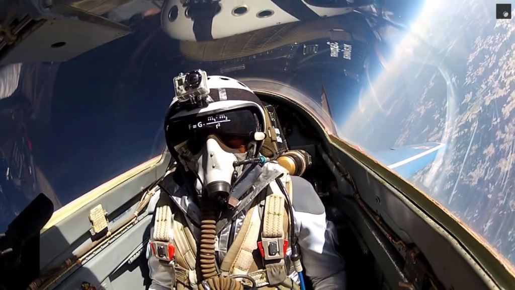 Edge of Space in Fighter Jet