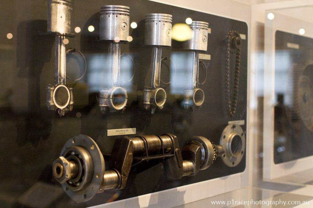 Nissan Engine Museum - Old four cylinder engine internals 2