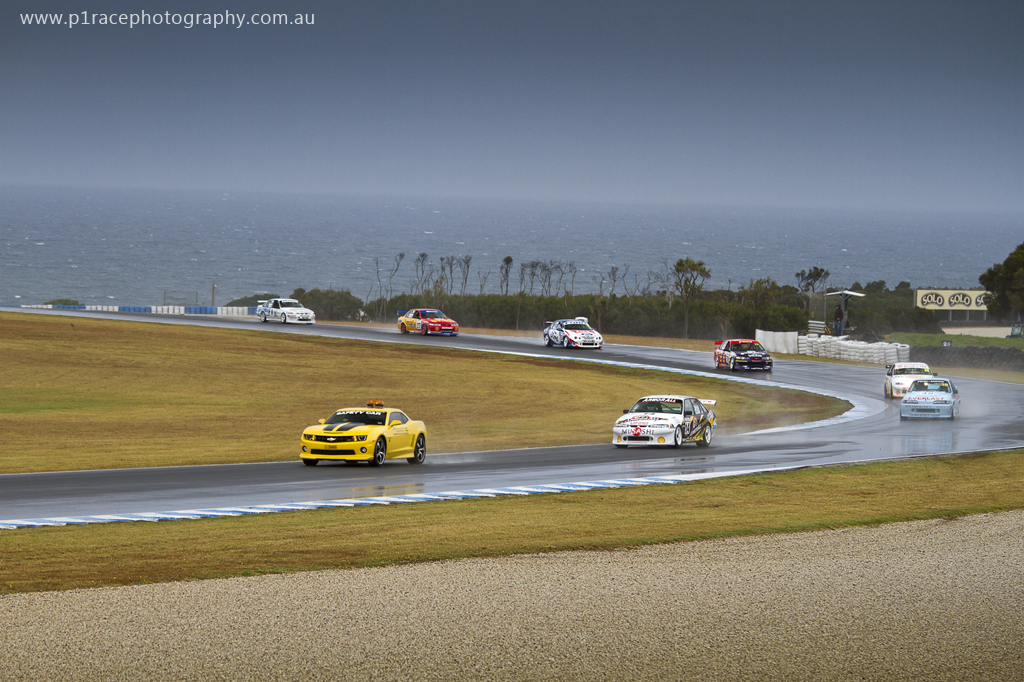 Phillip Island Classic 2014 - Friday - 5 Litre Touring Cars Demonstration - Warm-up lap - Field shot 3