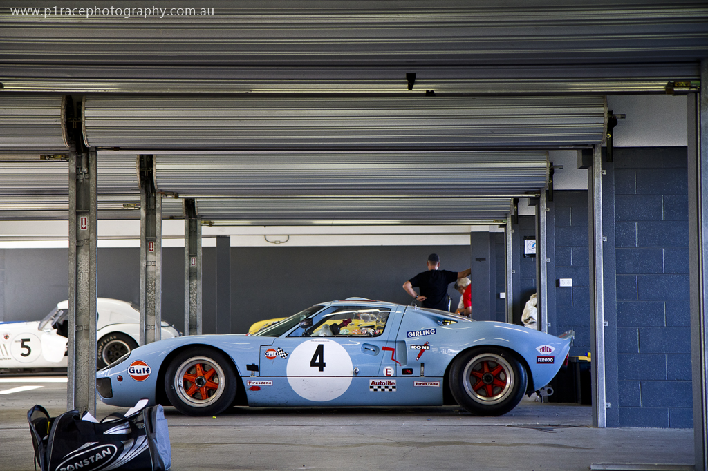 Phillip Island Classic 2014 - Sunday - Andrew Newall - 1969 Ford GT40 replica - Pits - Profile shot 4