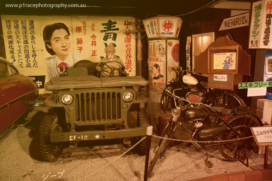 Kyushu jidousha rekishikan - original Williys Jeep - Suzuki Free - Maruuchi 1