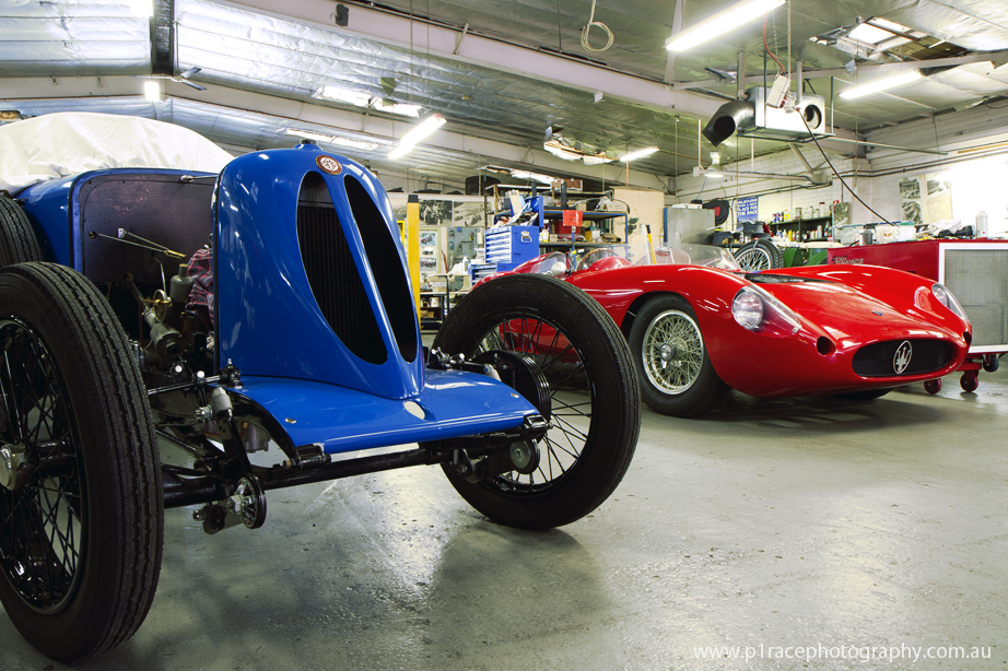 HVR shop visit May 2014 - Main shop - Maserati replica - SMS - Pair front three-quarter shot 2