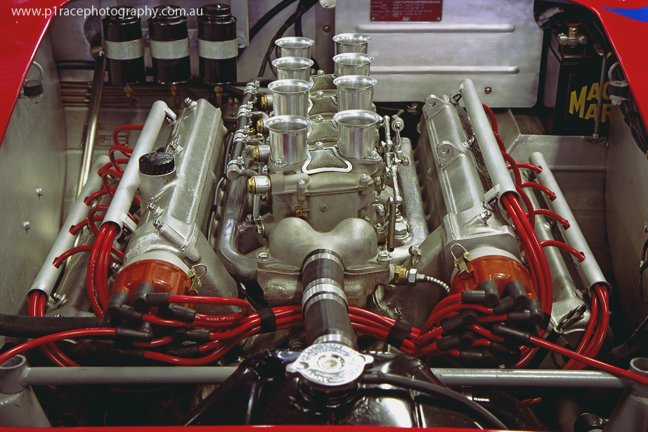 HVR shop visit May 2014 - Main shop - Maserati replica - engine bay shot 1