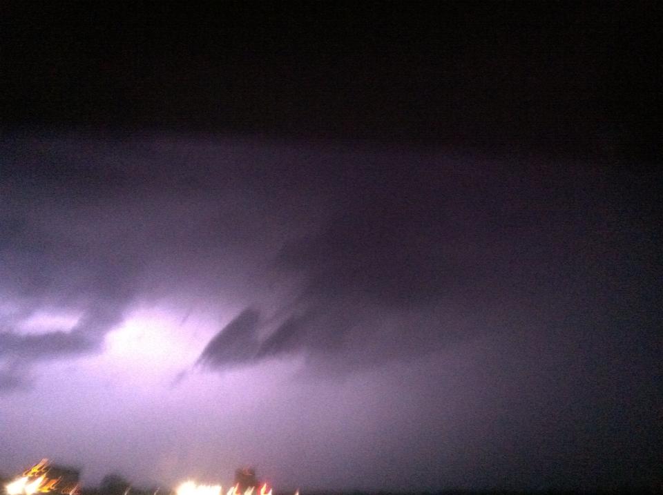 Cell phone pics of the epic summer storms in the midwest, directly in Kash's path