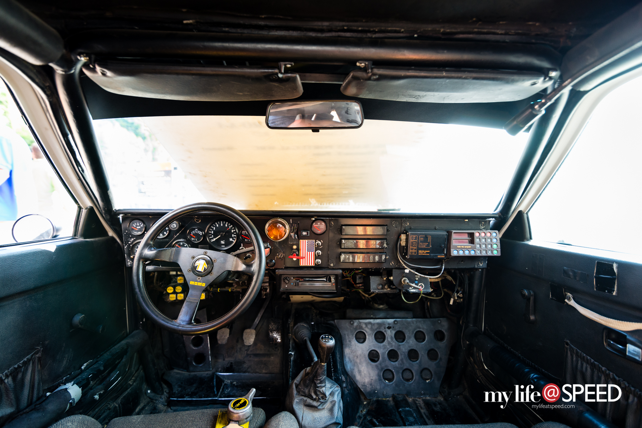 Michelle Mouton/Fabrizia Pons (Audi Sport Quattro) WRC Rally Car, interior