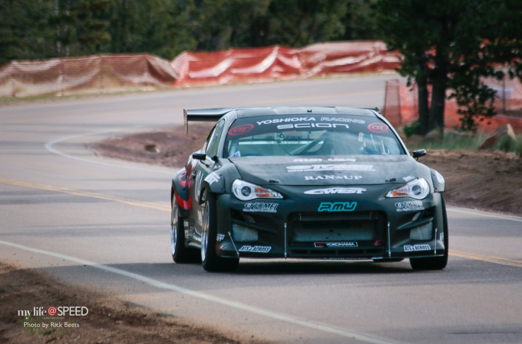 Toshiki Yoshioka, driver of the #104 Scion FRS competes in the Time Attack 1 division.