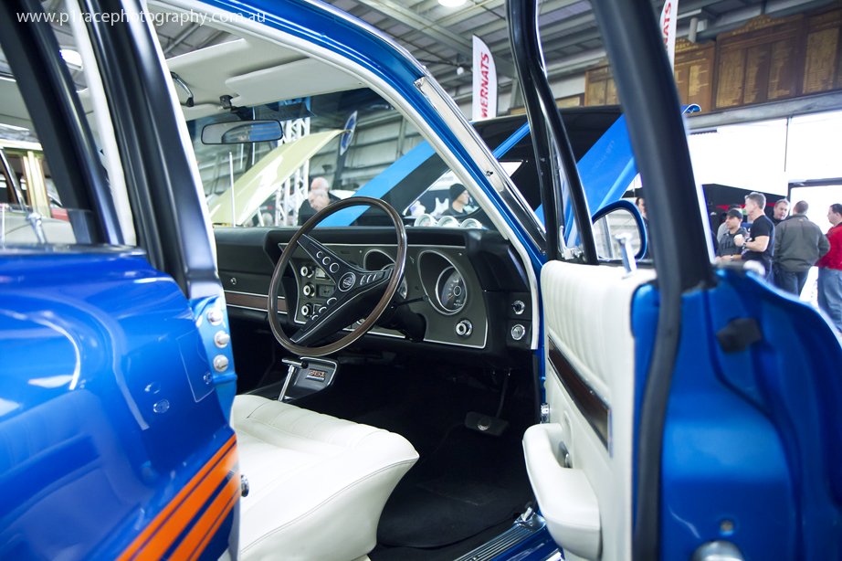 MotorEx 2014 - Blue XXXWHY Ford Falcon XY GT - Interior shot 4