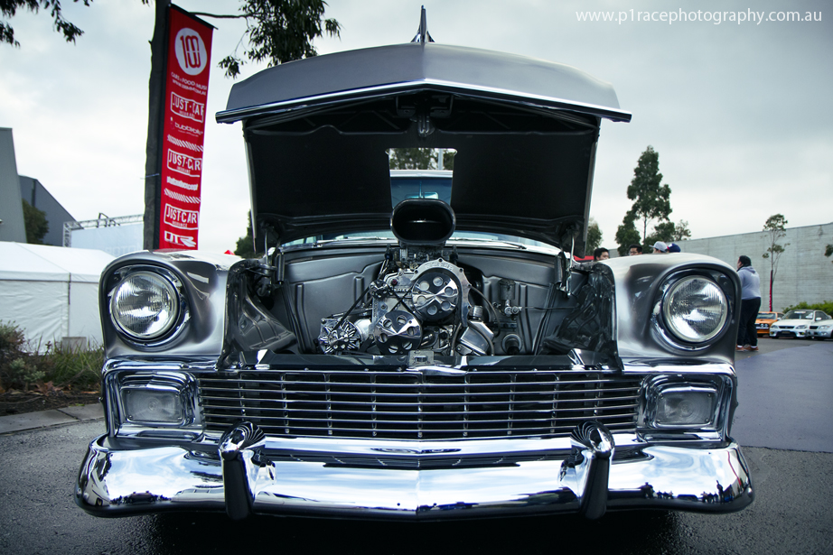 MotorEx 2014 - Street Display - 56 Cadillac - Front shot - bonnet open 3