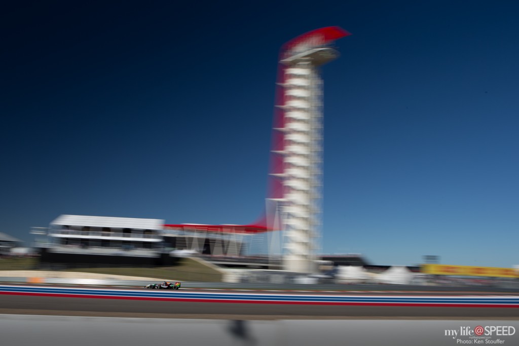 Sahara Force India by the COTA tower