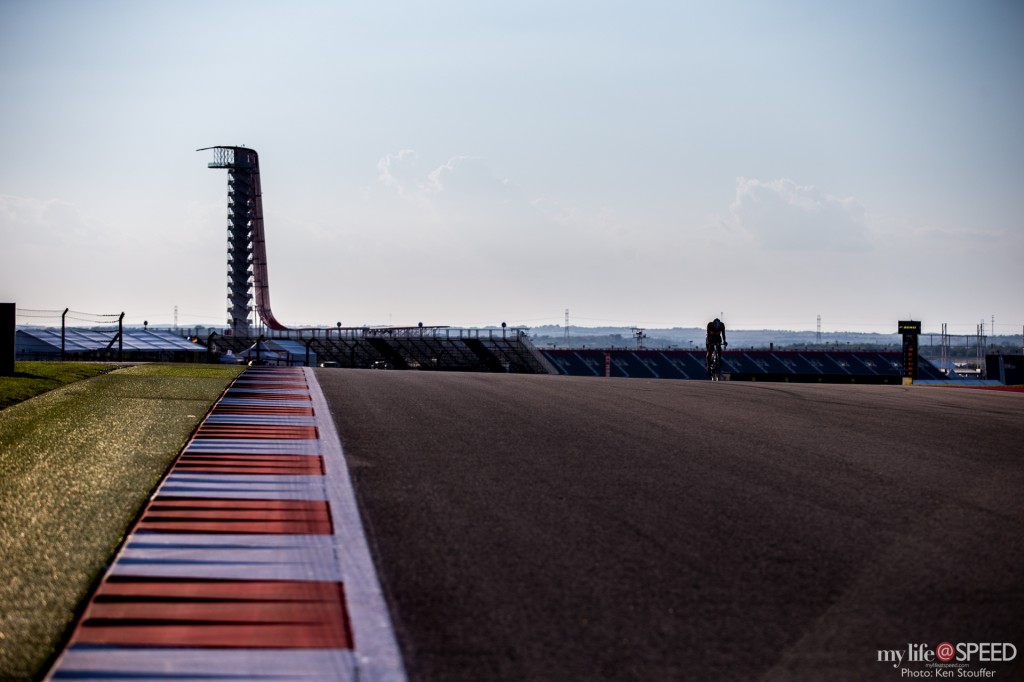 Looking over the crest back towards T9