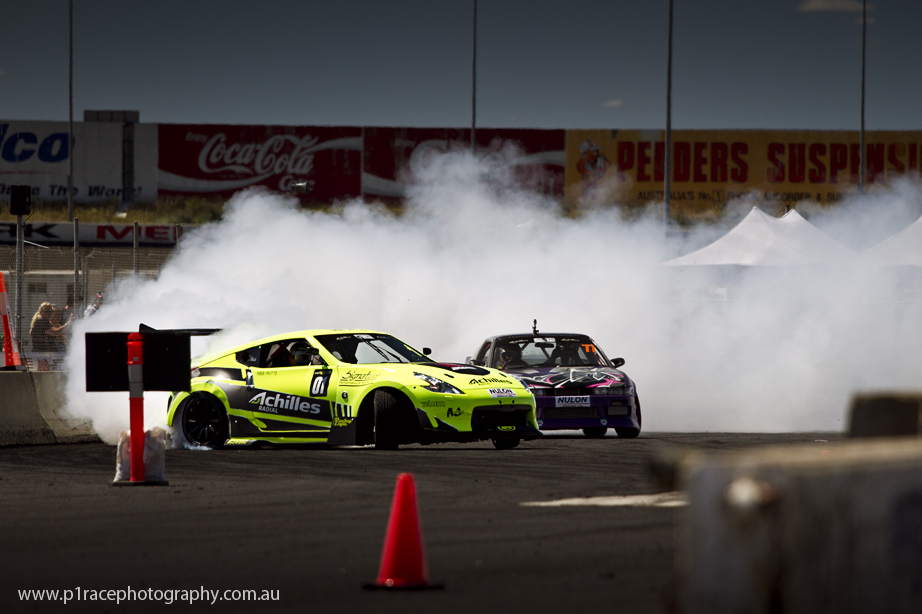 ADGP 2014-15 - Round 2 - Melbourne - Rob Whyte - Catherine May - Finish line - Front three-quarter shot 1