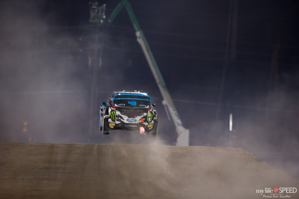Ken Block make a Boom and takes off