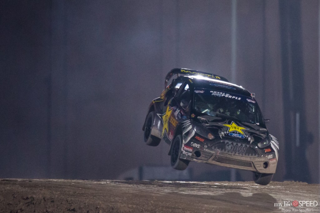 Brian Deegan pitches over on the jump