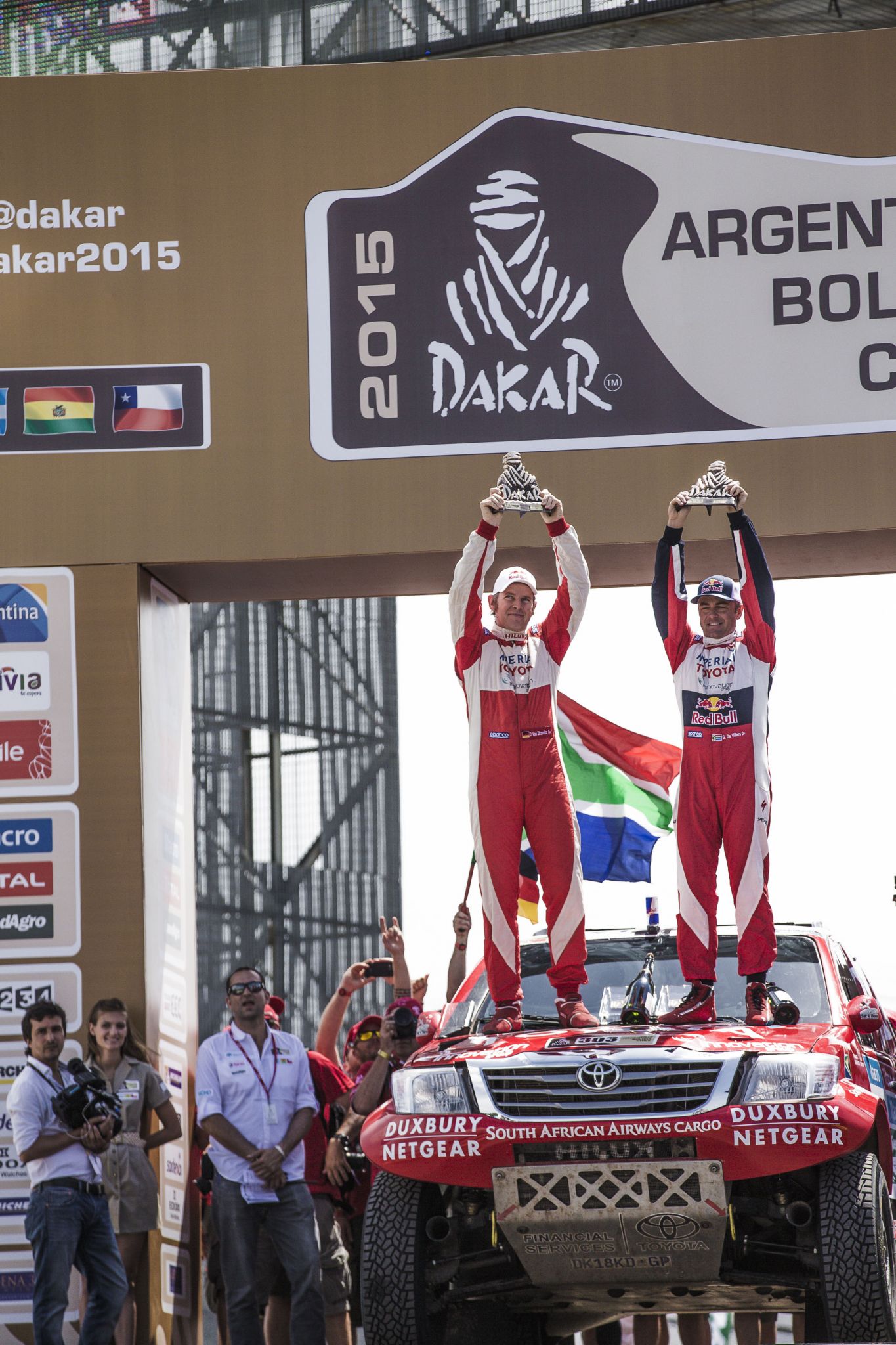 Giniel De Villiers and Dirk von Zitzewitz - Dakar Rally 2015