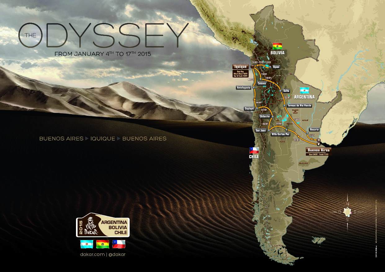 Dakar Rally 2015 Route