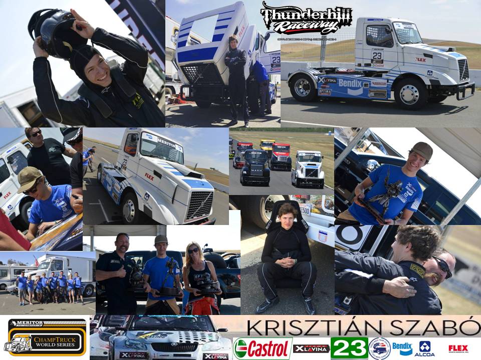 Krisztian Szabo #23 at Thunderhil Raceway in California (ChampTruck World Series)