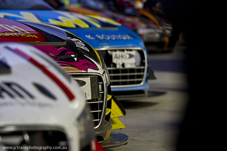 Shannons Nationals 2015 - Round 2 - Phillip Island - Griffith - Gaunt - Audi R8 LMS - Pits - Post race detail shot 2