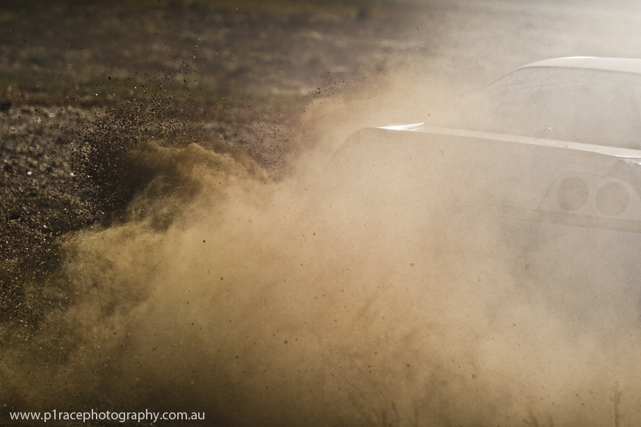VicDrift Round 1 2015 - White R33 GTS-t - Turn 1 outer - Dirt shot 1