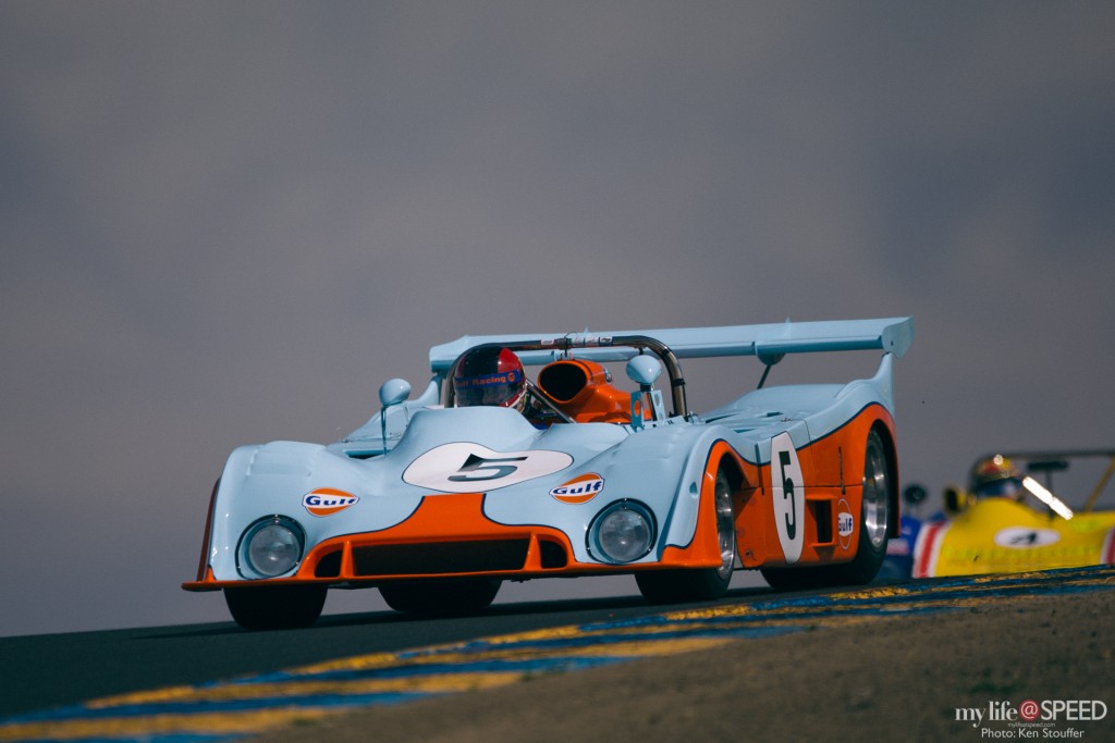 Chris MacAllister in his 1972 Mirage M6 with the familiar Gulf Livery