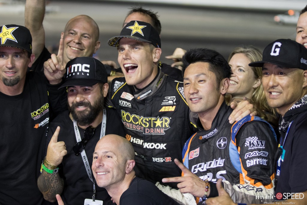 Fredric Aasbo, Ken Gushi and their crews celebrate the end of another season.