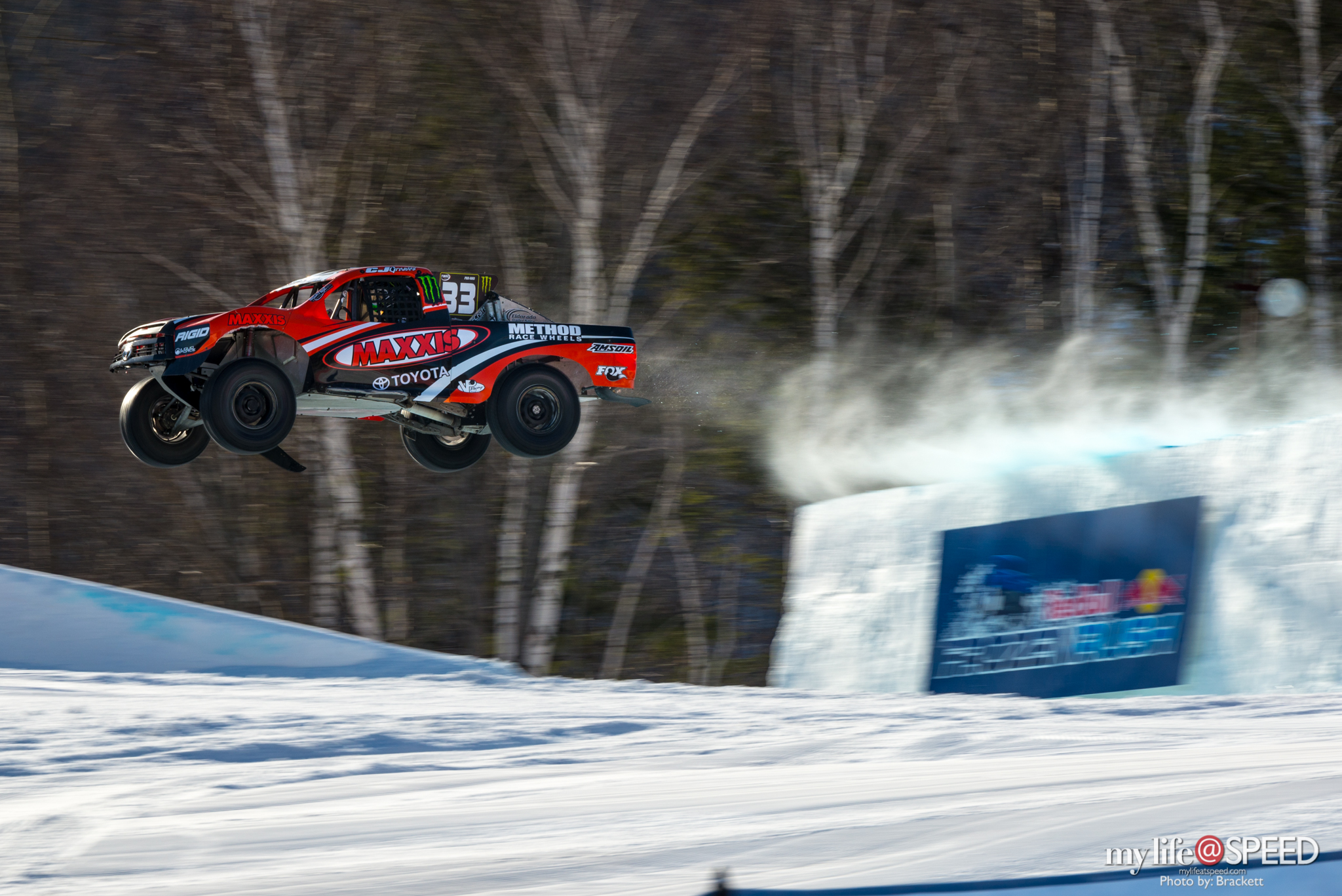 CJ Greaves getting some big air in their fire breathing Toyota. This thing was belching fire every other second. It was awesome!