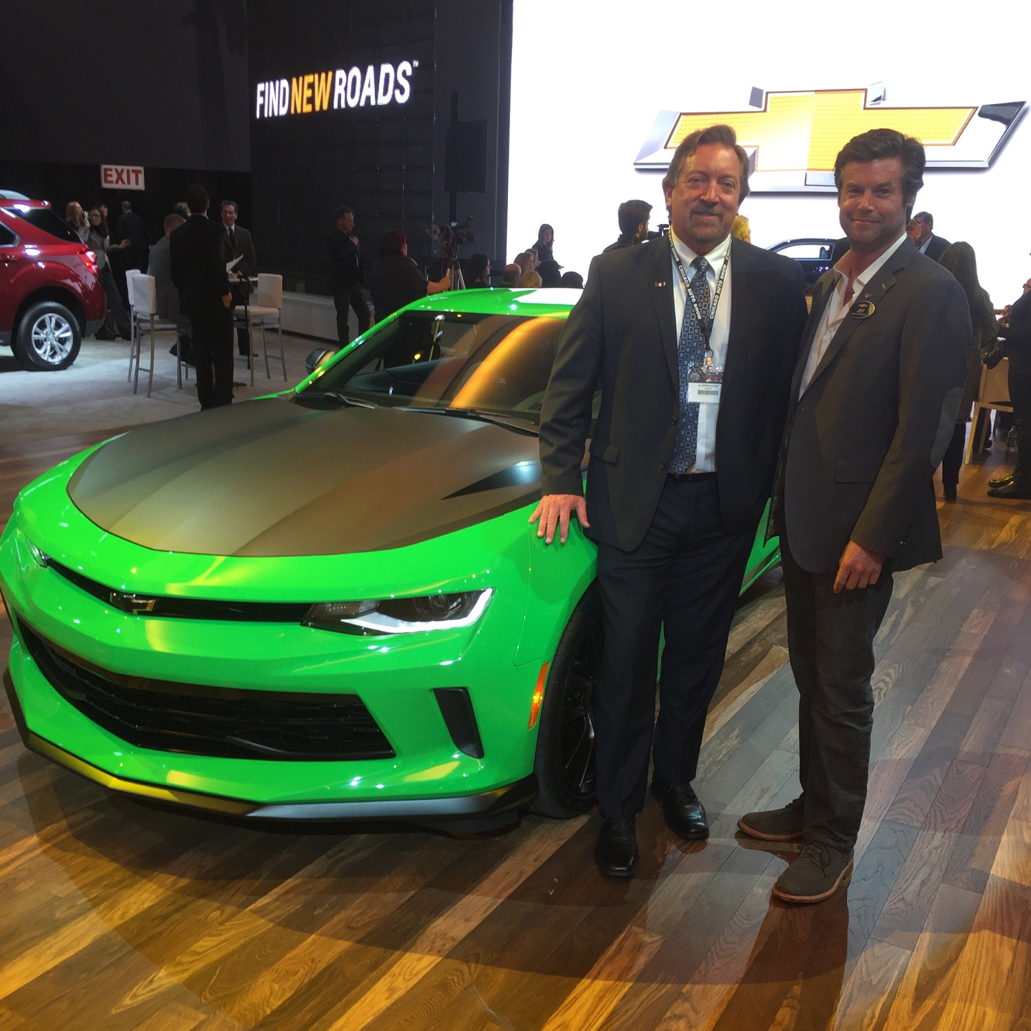 (L-R) Al Oppenheiser GM Camaro Vehicle Chief Engineer and Jeff Thisted