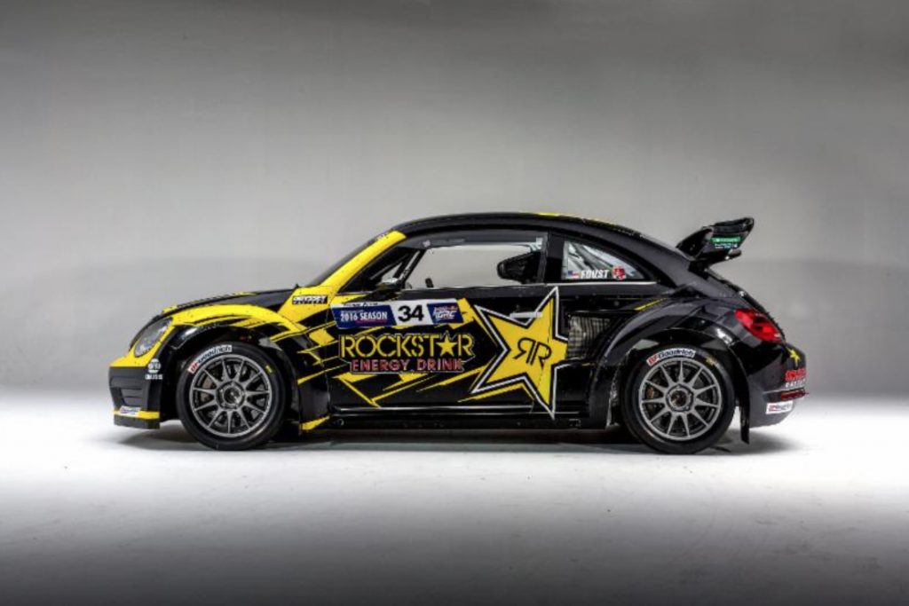The 2016 Rockstar Energy Drink Volkswagen Beetle.