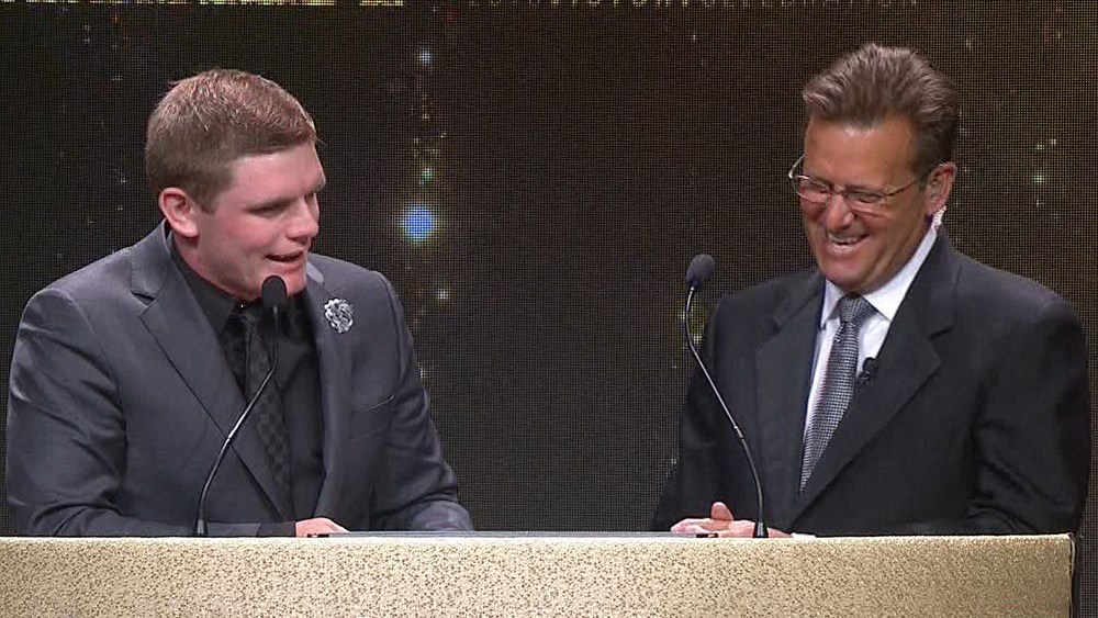 Conor Daly Joking At Victory Awards Banquet