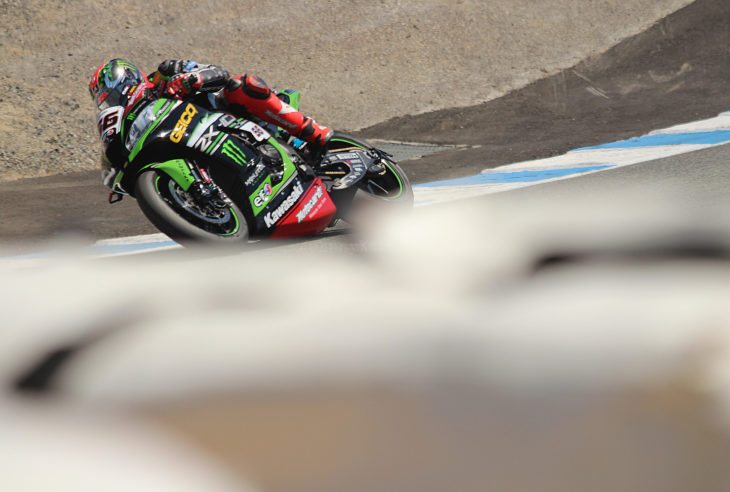 World Superbike Laguna Seca Corkscrew Kawasaki
